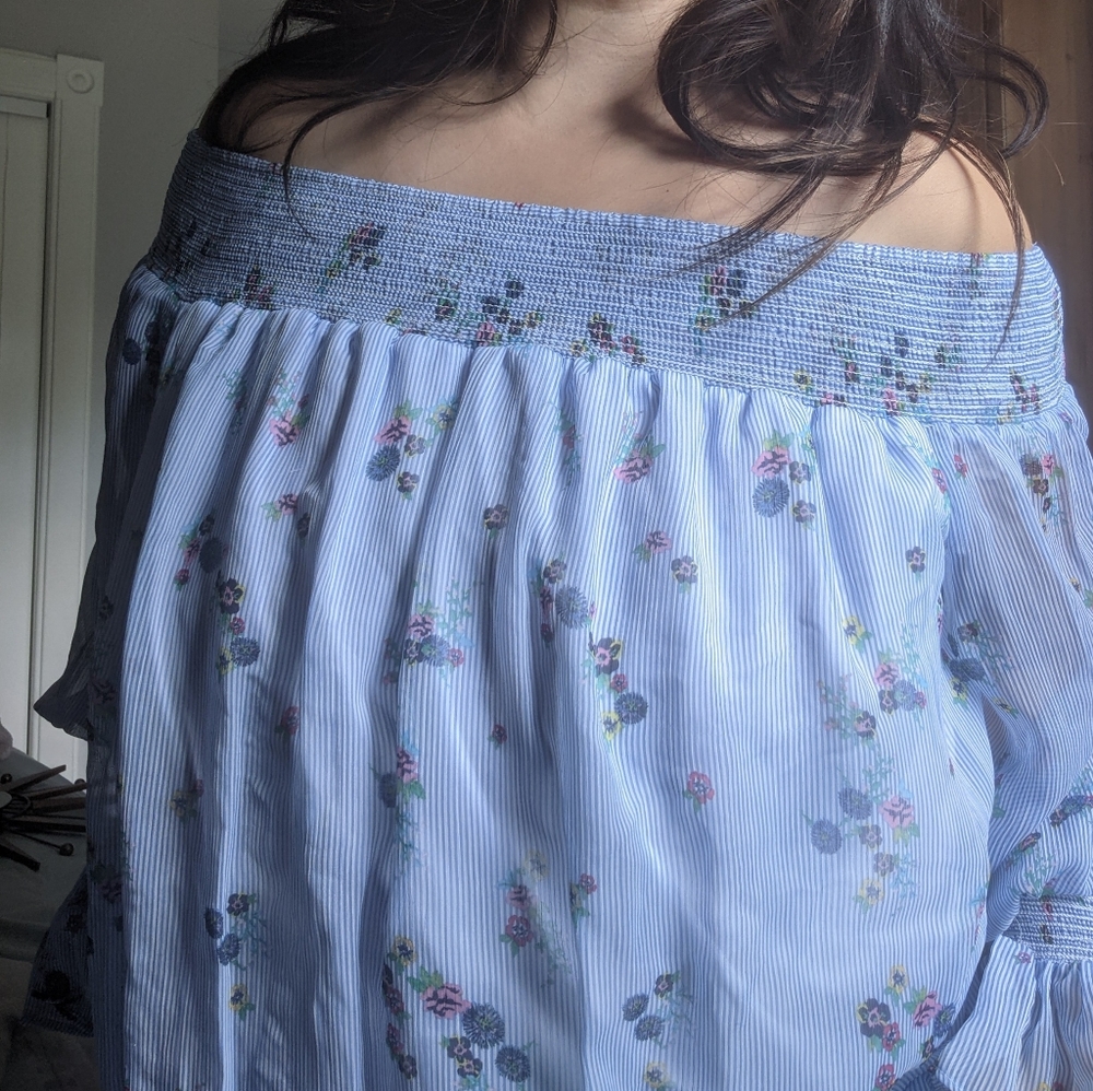 Floral Off The Shoulder Top